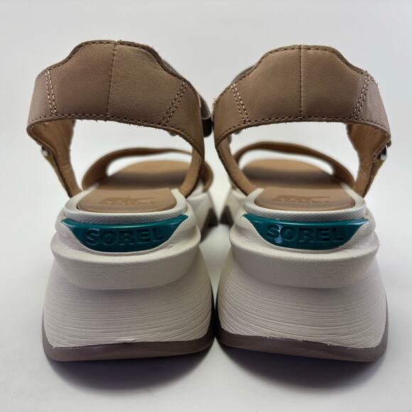 SOREL “Kinetic” Y-Strap High Wedge Sandals Size Womens 7.5 - Picture 4 of 12